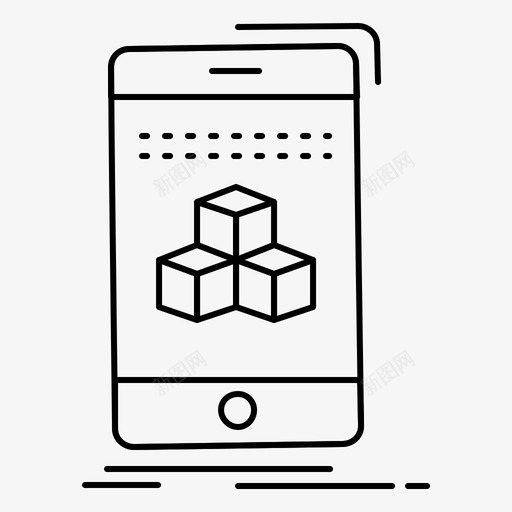 3d盒子立方体产品图标svg_新图网 https://ixintu.com 3d打印和通讯 3d盒子 产品 智能手机 立方体