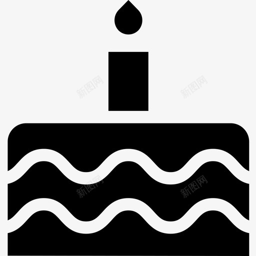 生日蛋糕接口61实心图标svg_新图网 https://ixintu.com 实心 接口61 生日蛋糕