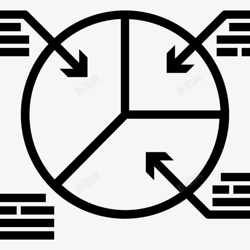 饼图图表7线性图标svg_新图网 https://ixintu.com 图表7 线性 饼图