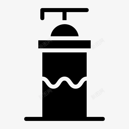 液体肥皂浴缸瓶子图标svg_新图网 https://ixintu.com 浴缸 液体肥皂 清洁 瓶子