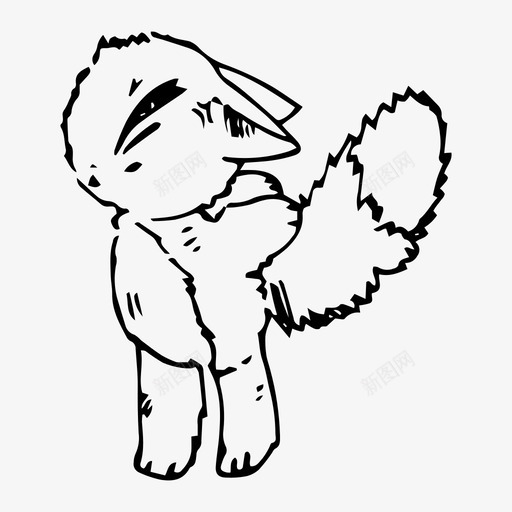 小猫猫可爱图标svg_新图网 https://ixintu.com 可爱 小猫 猫 猫的贴纸
