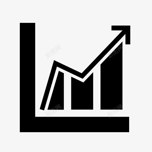 指标上升条形图业务图标svg_新图网 https://ixintu.com 业务 图表 指标上升 条形图 统计