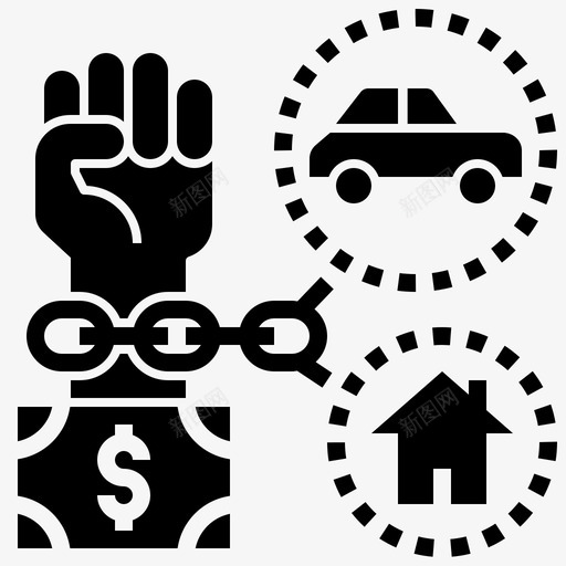 债务费用支出图标svg_新图网 https://ixintu.com 债务 支出 费用 遗产规划铭文