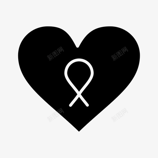 心脏性别癌症爱情图标svg_新图网 https://ixintu.com 世界癌症日 心脏性别 浪漫 爱情 病人 癌症