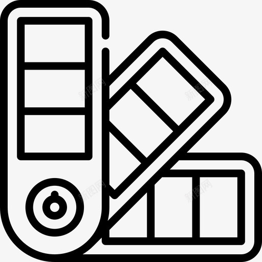 潘通艺术工作室16线性图标svg_新图网 https://ixintu.com 潘通 线性 艺术工作室16