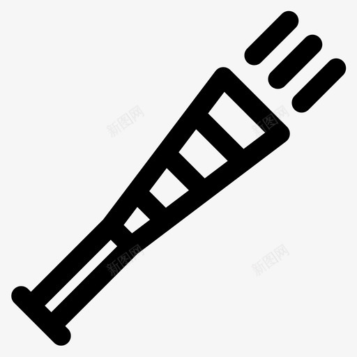 小号游行7直线图标svg_新图网 https://ixintu.com 小号 游行7 直线