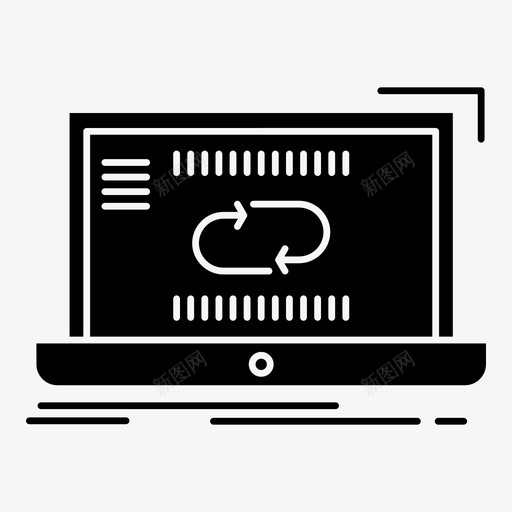 网络同步通信连接图标svg_新图网 https://ixintu.com 3d打印和通信 同步 网络同步 连接 通信 链接