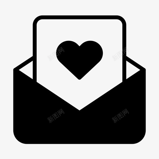 信爱浪漫图标svg_新图网 https://ixintu.com 信 可爱02 文字 浪漫 爱