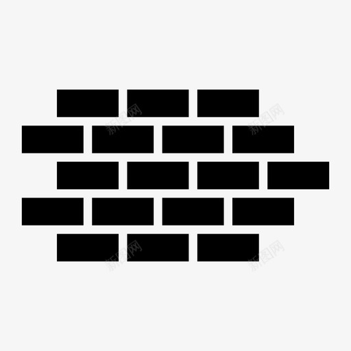 砖墙封锁防御图标svg_新图网 https://ixintu.com 保护 封锁 用户界面 砖墙 网页设计 防御