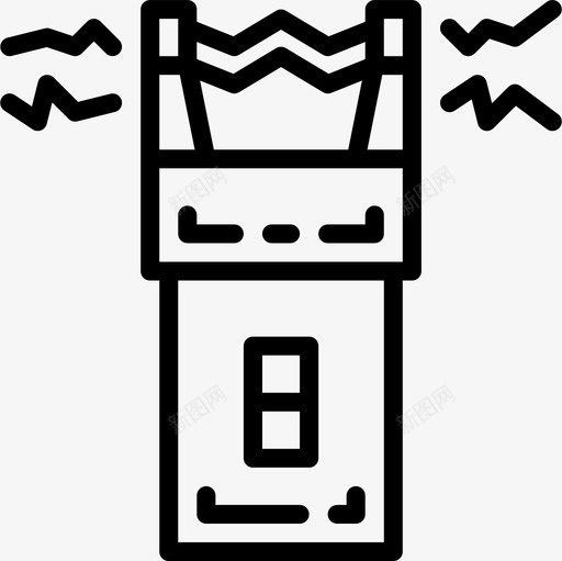 电击枪5号警探线人图标svg_新图网 https://ixintu.com 5号警探 电击枪 线人