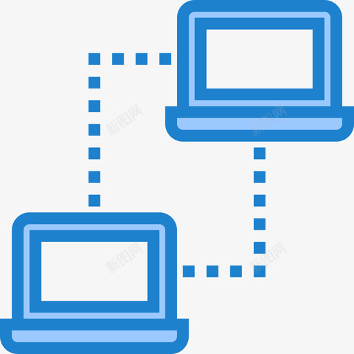 网络通信网络5蓝色图标svg_新图网 https://ixintu.com 网络 蓝色 通信网络5