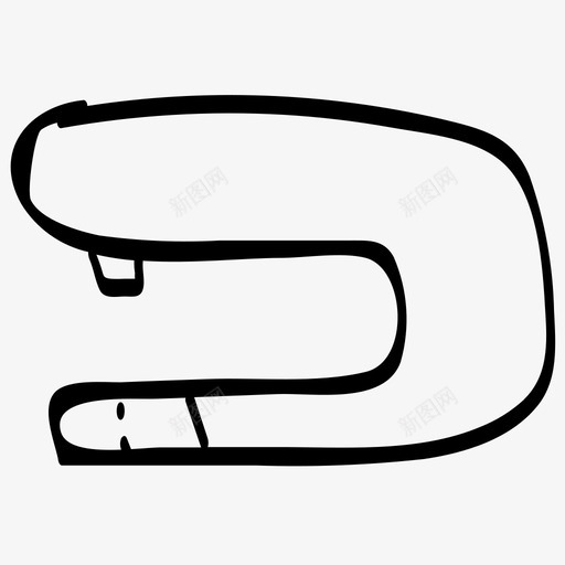 订书钉粘合剂夹子图标svg_新图网 https://ixintu.com 办公工具 夹子 粘合剂 订书钉