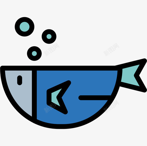 鱼驱动器2线性颜色图标svg_新图网 https://ixintu.com 线性颜色 驱动器2 鱼