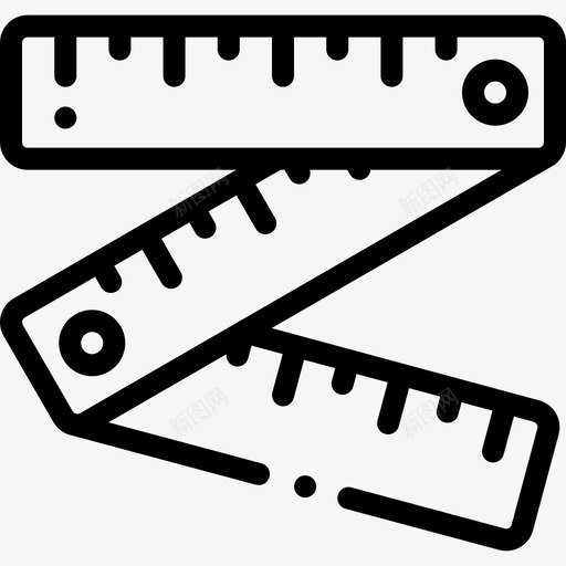 直尺木工零件和工具图标svg_新图网 https://ixintu.com 木工零件和工具 直尺