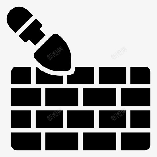 墙建筑瓷砖图标svg_新图网 https://ixintu.com 墙 建筑 施工中字形图标 旋转木马 瓷砖