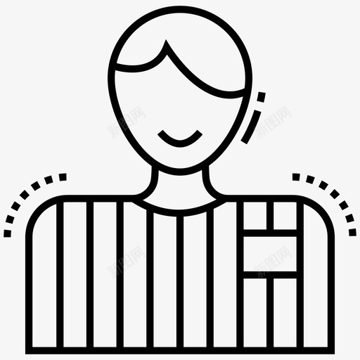 足球裁判员比赛裁判体育裁判图标svg_新图网 https://ixintu.com 体育裁判 比赛裁判 足球裁判员 足球足球线图标包