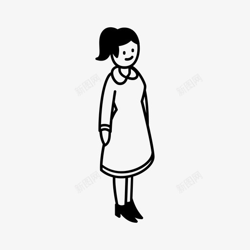 女性站立女孩模特图标svg_新图网 https://ixintu.com 促销女孩 女孩 女性站立 模特 站立 等距信息图