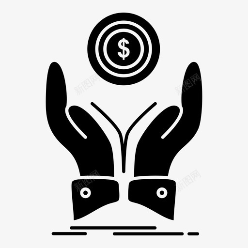 硬币在手美元收入图标svg_新图网 https://ixintu.com 分析投资和平衡记分卡 堆栈 收入 硬币在手 美元