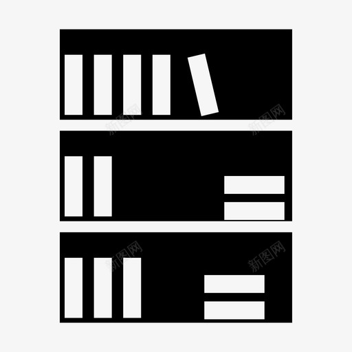 图书馆家具书架室内图标svg_新图网 https://ixintu.com 书房 书架 图书馆家具 室内 家具雕刻