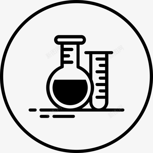 研究化学药物图标svg_新图网 https://ixintu.com 健康 化学 医药保健卷2 烧瓶 研究 草药 药物