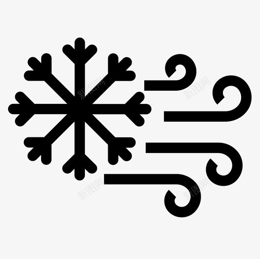 雪花自然64字形图标svg_新图网 https://ixintu.com 字形 自然64 雪花