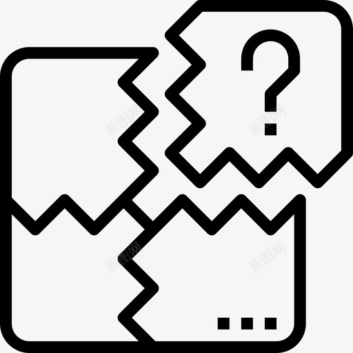 拼图商务顾问直线型图标svg_新图网 https://ixintu.com 商务顾问 拼图 直线型