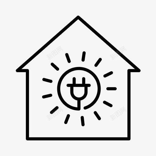 太阳能环保绿色能源图标svg_新图网 https://ixintu.com 可再生资源 可持续发展 太阳能 环保 绿色 能源