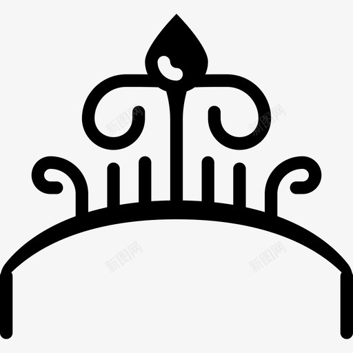 头饰珠宝3填充图标svg_新图网 https://ixintu.com 填充 头饰 珠宝3