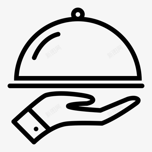拼盘送货食物图标svg_新图网 https://ixintu.com 拼盘 服务 送货 酒店 食物 餐厅