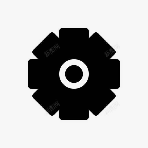 兴趣生意齿轮图标svg_新图网 https://ixintu.com 兴趣 生意 齿轮