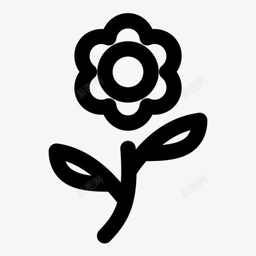 花环境花园图标svg_新图网 https://ixintu.com 植物 环境 绿色植物 花 花园 随机9个缺口粗体