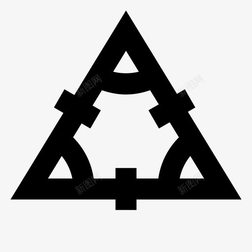 等边角几何图标svg_新图网 https://ixintu.com 三角形 几何 数学 数学数实心 等边 角