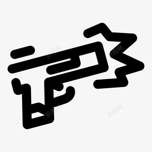 枪子弹左轮手枪图标svg_新图网 https://ixintu.com 其他 子弹 射击 左轮手枪 战士 枪