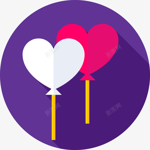 气球约会夜20平的图标svg_新图网 https://ixintu.com 平的 气球 约会夜20