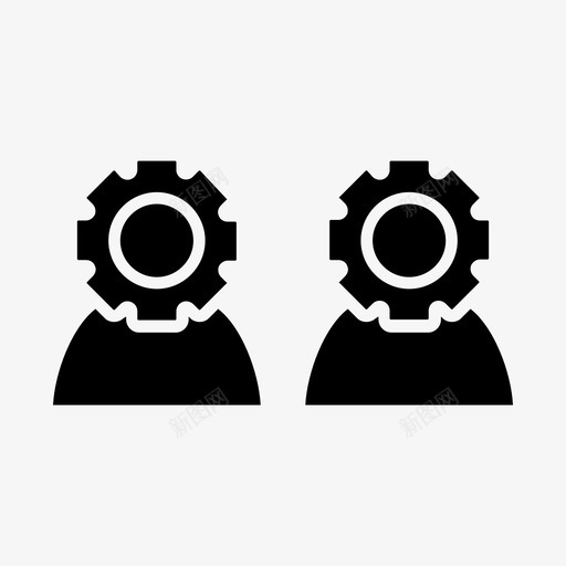 用户员工工程师图标svg_新图网 https://ixintu.com 个人资料 员工 工程师 照片 用户 用户界面
