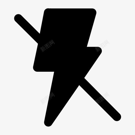闪光灯关闭应用程序相机图标svg_新图网 https://ixintu.com 应用程序 相机 社交媒体固体 网站 闪光灯关闭