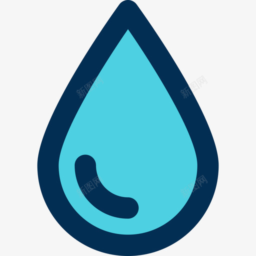 水滴生态120线性颜色图标svg_新图网 https://ixintu.com 水滴 生态120 线性颜色