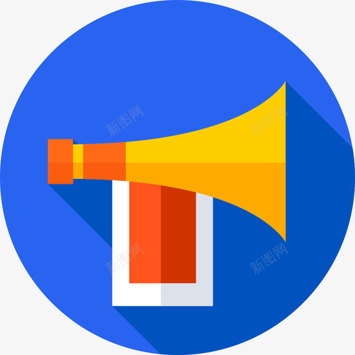 号角游行10号平的图标svg_新图网 https://ixintu.com 号角 平的 游行10号