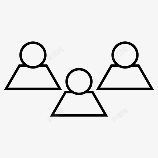 teamassociategroup图标svg_新图网 https://ixintu.com associate group join squad team teamthin图标 unite