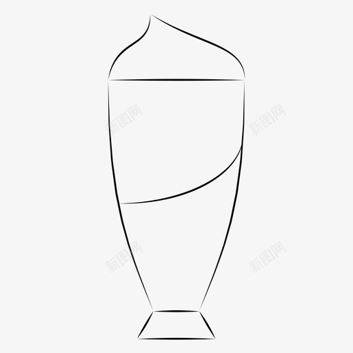 甜点奶油奶昔图标svg_新图网 https://ixintu.com 圣代 奶昔 奶油 手绘 甜点 餐厅
