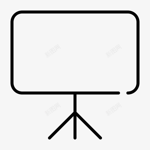 投影屏板演示图标svg_新图网 https://ixintu.com 投影 教育 演示