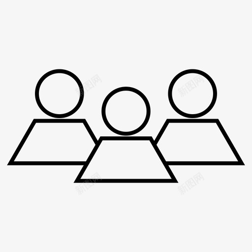 teamassociategroup图标svg_新图网 https://ixintu.com associate group join squad team teamthin图标 unite