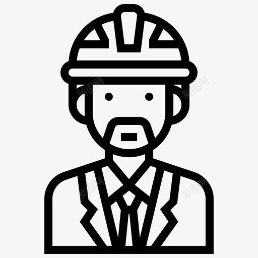 工程师职业建筑图标svg_新图网 https://ixintu.com 安全帽 工作 工程中心线 工程师 建筑 职业