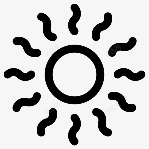 晴朗夏日日出图标svg_新图网 https://ixintu.com 夏日 日出 晴朗 阳光