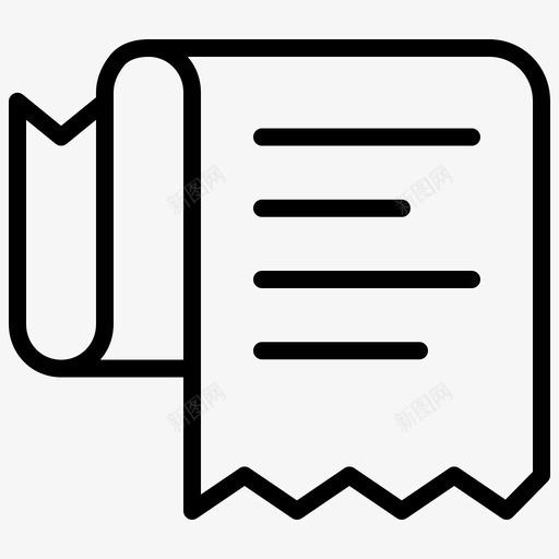 账单发票已付图标svg_新图网 https://ixintu.com 付款 价格 发票 已付 收据 账单