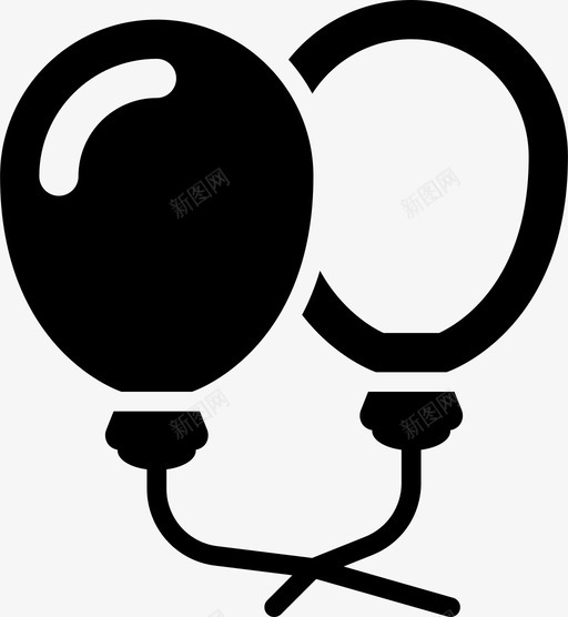 气球爱情婚礼图标svg_新图网 https://ixintu.com 婚礼 庆祝活动和节日 气球 爱情