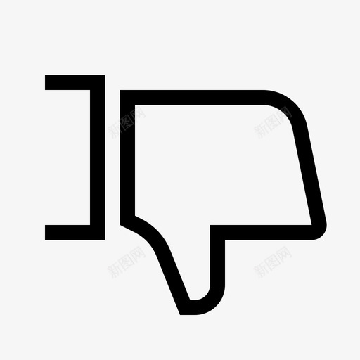 不像不同意向下图标svg_新图网 https://ixintu.com 不像 不同意 向下 拇指 瘦必需品 脸书