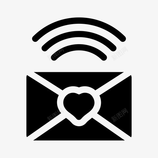 信封信件爱情图标svg_新图网 https://ixintu.com 信件 信封 情人节 爱情 第二卷