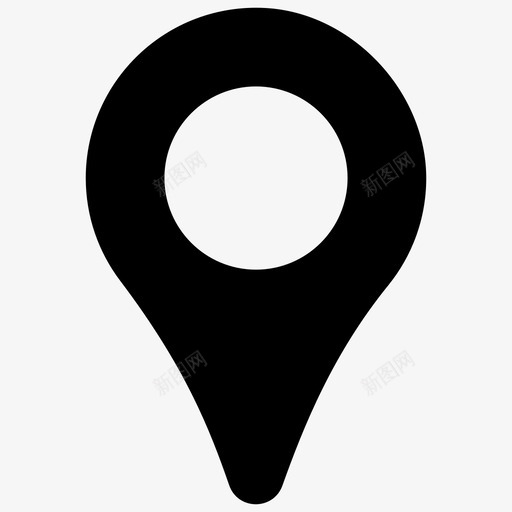 地理标签定位针位置标签图标svg_新图网 https://ixintu.com 位置标签 地图指针 地图指针符号包 地图标记 地理标签 定位针