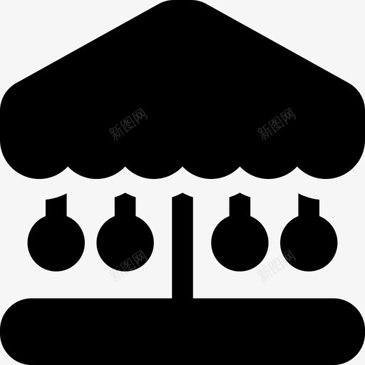 旋转木马游乐场36已填充图标svg_新图网 https://ixintu.com 填充 旋转 木马 游乐场